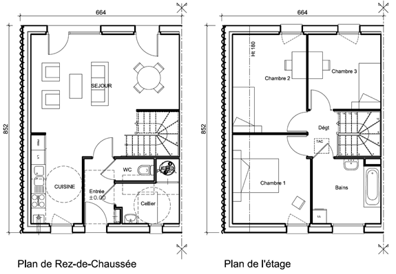 Maison T4 à Tourcoing, lumineuse, fonctionnelle, économe en énergie,